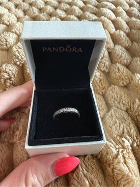 Pandora Silver diamond Band